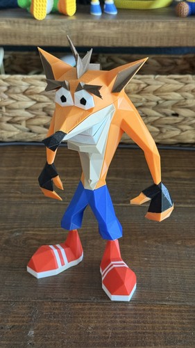 Crash bandicoot ps1 low poly - crash,