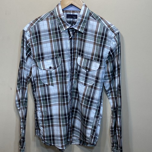 Zara camicia uomo bottoni - camicia, m