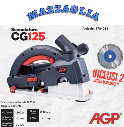 Agp cg125 scanalatore 1800 - cg125,
