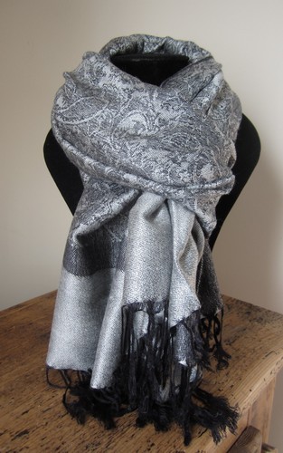 Echarpe pashmina laine - laine, soie