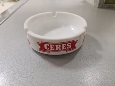 Posacenere pubblicitario vintage Birra CERES portacenere Collezione Rosso Bianco