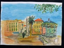 RAOUL DUFY disegno e quadro su