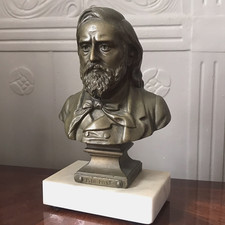 Buste bronze sur marbre P