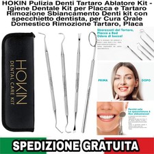 Pulizia Denti Tartaro Kit Igiene Dentale per Placca E Tartaro Sbiancamento Denti