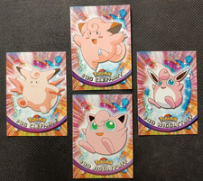 Clafairy Clefable Jigglypuff Wigglytuff MINT TOPPS 1999 Pokemon Cards Series