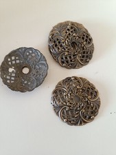 6 pezzi Piattino bobechè  padellina rosetta in ottone ricambio vecchi lampadari