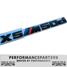 Distintivo BMW X5 M50d nero
