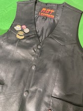 Gilet moto d'epoca in pelle