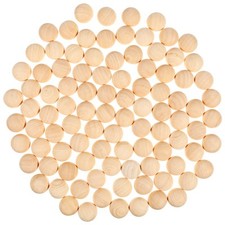 Supvox 100 palline di legno incomplete semilavorate mezze sfere da dipin