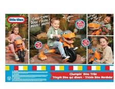 Little Tikes - Chompin' Dino Trike Indoor/Outdoor Tricycle W/ Dinosaur Sounds