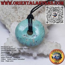 Ciondolo disco ciambella in - a, disco/ciambella