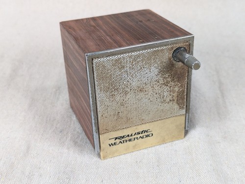Vintage realistic weatheradio - vintage,