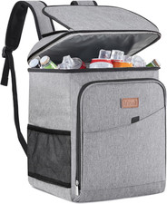 Zaino Frigo Termico 26L (34 Lattine), Grande Borsa Frigo Zaino Portatile, Cestin