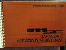 Libretto uso e manutenzione con appendice tagliandi e assistenza per PORSCHE 911