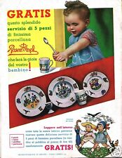 PUBBLICITA' 1935 CERAMICA PORCELLANA ROSENTHAL SERVIZIO BAMBINI PIATTI TAZZE