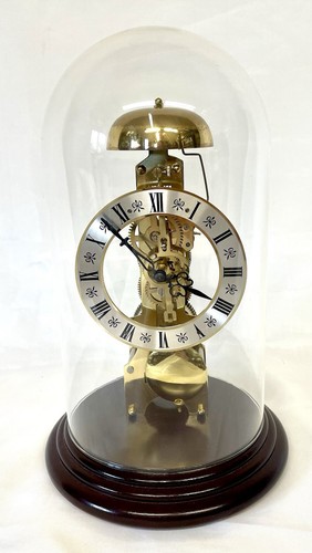 Skeleton clock with glass - skeleton,