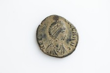 Teodosio I.  -Aelia Flacilla - SALVS REI PVBLICAE - Bronzo