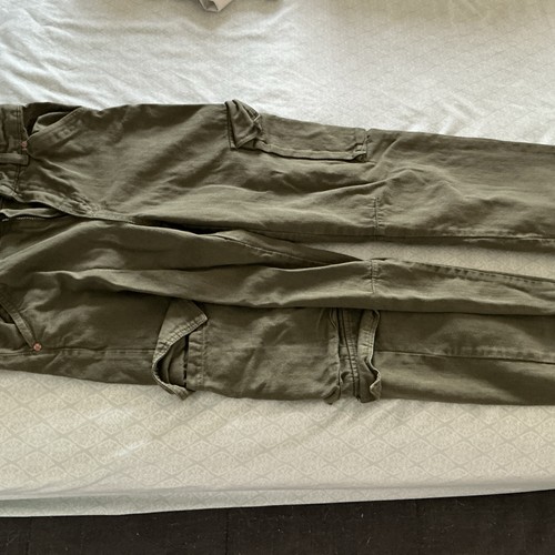 Jeans cargo zara bambina verde - jeans,