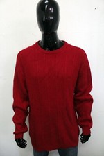 Maglione Chaps Uomo Taglia L Maglioncino Rosso Sweater Pullover Logo Man