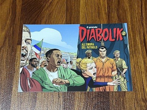 Cartolina diabolik originale - diabolik,