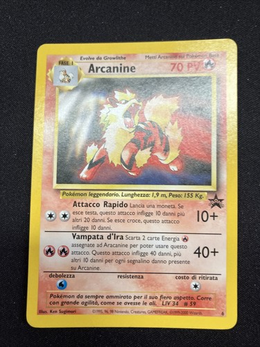 Carta pokemon arcanine - pokemon,