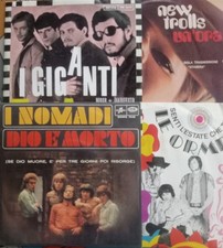 LOTTO 45 GIRI 4 VINILI I NOMADI/ I GIGANTI / LE ORME / NEW TROLLS VEDI FOTO 