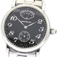 MONTBLANC Meisterstic 7017 riserva di carica quadrante nero carica manuale uomo_891162