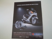 advertising Pubblicità 2004 SUZUKI BURGMAN DA 125 A 650 CC