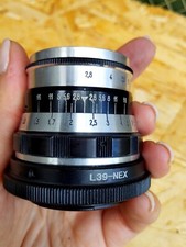 INDUSTAR-61 "ZEBRA" 2,8/52mm obiettivo sovietico Leica M39 Zorki FED USSR/L39 - NEX