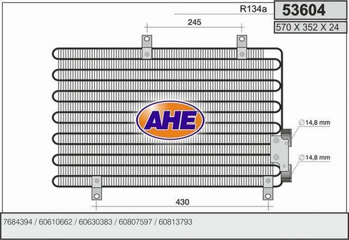 Condensatore alfa romeo - alfa, 155