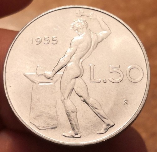 Moneta lire 1955 - 1955,, italia