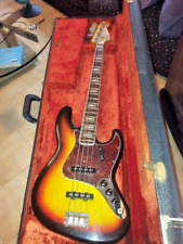 Fender Jazz Bass 1966 con custodia 100% originale Swamp Ash Sunburst Vintage