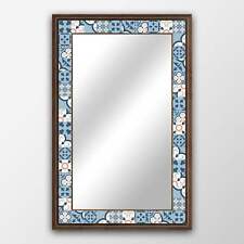 Specchio Piastrella Blu