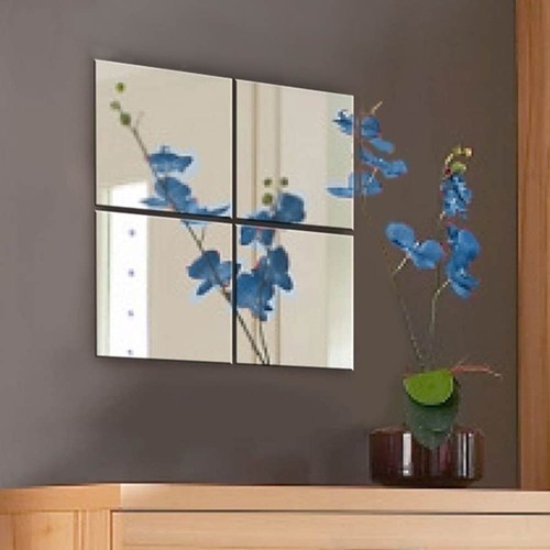 Set specchi quadrati mosaico - set, 4