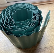 Bordura per prato in plastica verde rotolo 16 cm x 6 metri