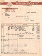 1942 BISCUITERIE DE MONTREUIL