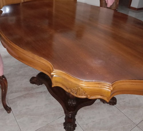Tavolo antico ovale legno - antico,