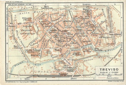 Treviso mappa touring - treviso,