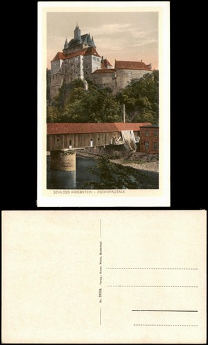 Cartolina kriebstein schloss - kriebstein,