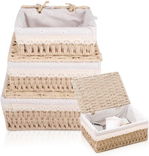 3 Pezzi Cesto Portaoggetti Con