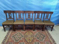 CINQUE SEDIE IN NOCE STILE IMPERO EPOCA 800