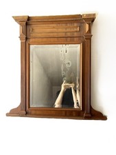 Specchiera antiquariato legno vintage per comò fine ‘800