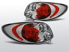 LTPE01 COPPIA FARI POSTERIORI PEUGEOT 206 CC 98-08 cromo TuningShop-TT