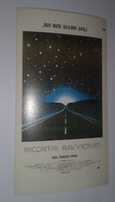 rare ! mini locandina  incontri ravvicinati  film  vintage sticker adhesif