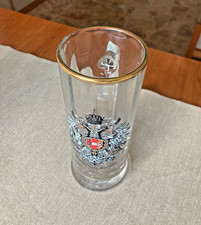 Boccale birra con stemma Austria  - bordato oro - 300 ml. - come nuovo