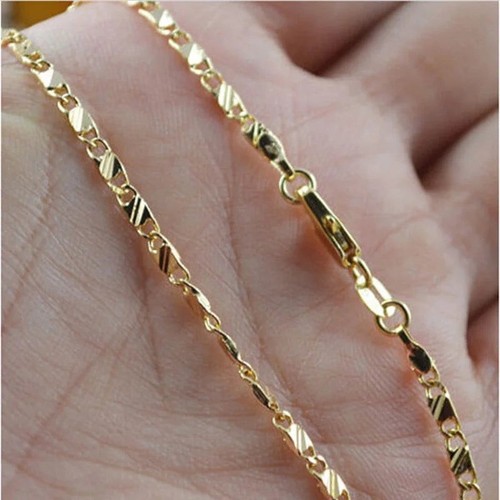 Collana piena colore oro kt - oro,