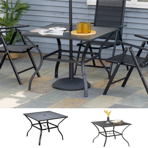 Garden table with - table, parasol