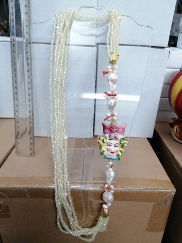 Collana ceramica caltagirone - collana,