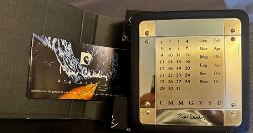 Calendario perpetuo argento - calendario,