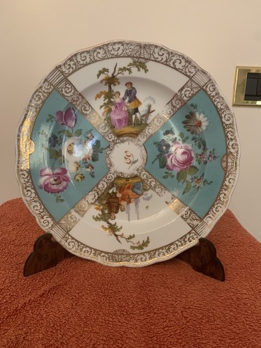 Piatto meissen dipinto mano - meissen, a